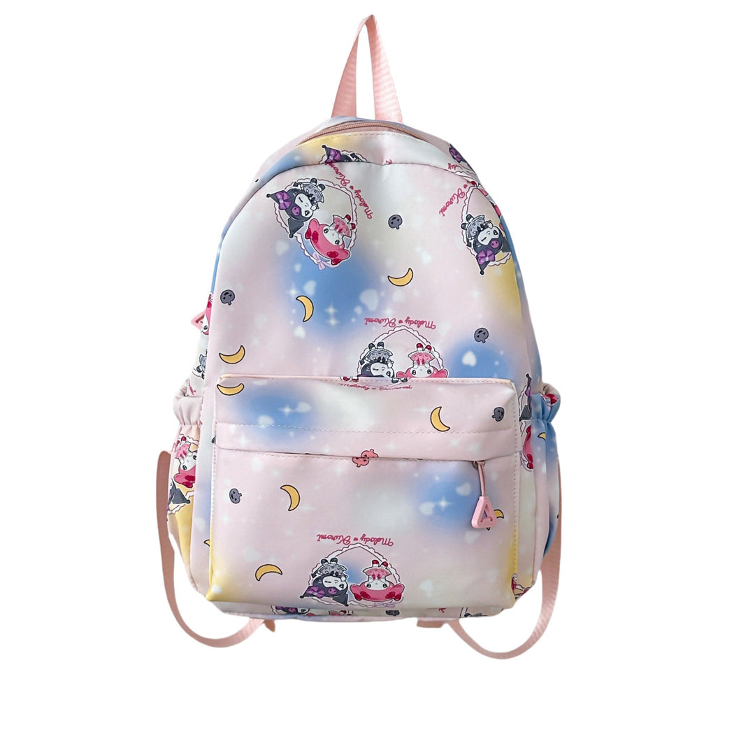 Kinder Schulrucksack mit verspieltem Cartoon-Motiv 0