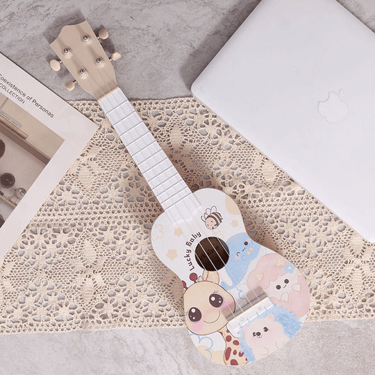 Kinder Ukulele Mini mit Tiermotiv Design 0