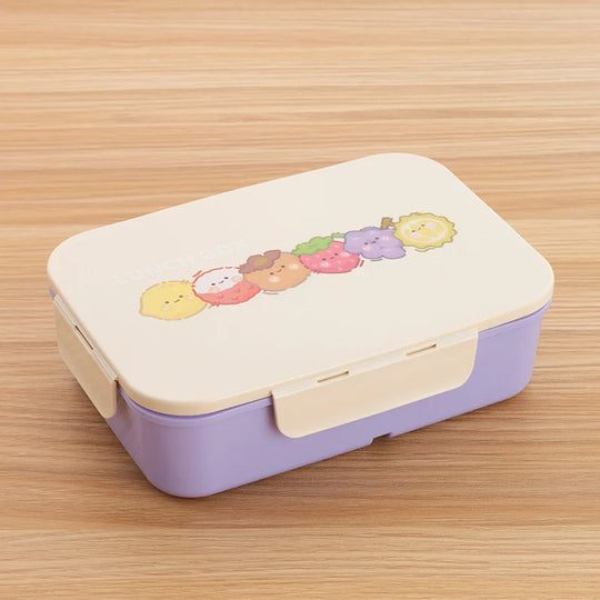 Lunchbox-Set für Kinder und Erwachsene mit Farbenfrohen Illustrationen 8