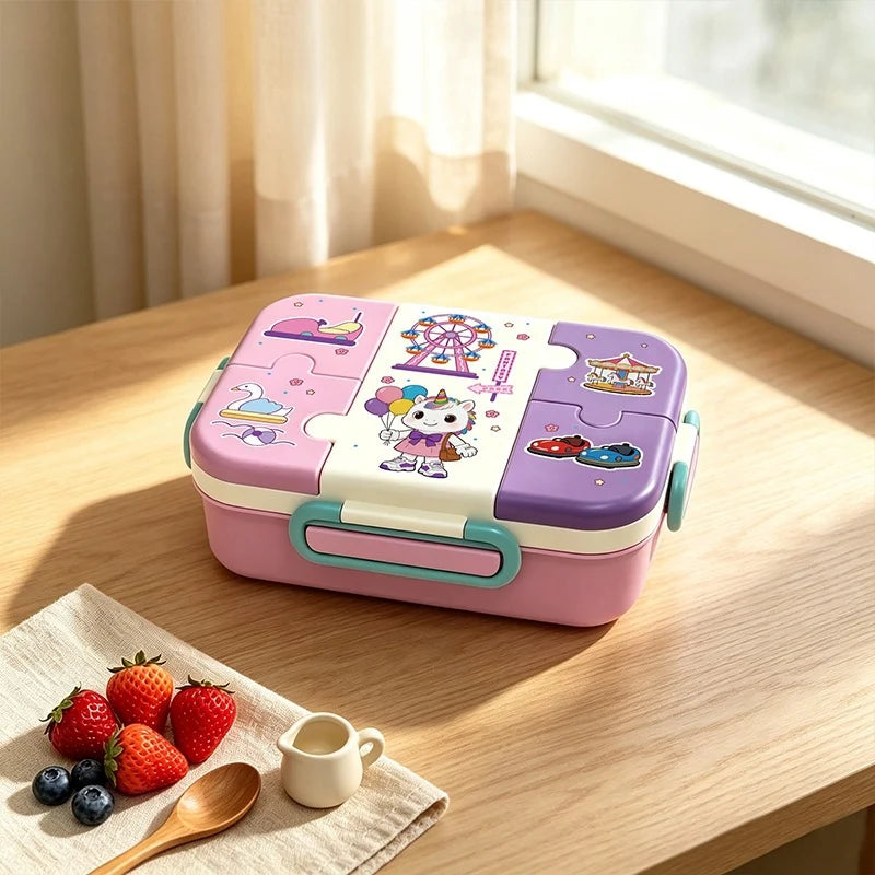 Lunchbox mit Sportmotiv und mehreren Fächern für Kinder und Erwachsene 6