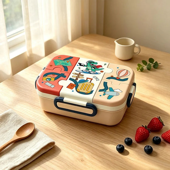 Lunchbox mit Sportmotiv und mehreren Fächern für Kinder und Erwachsene 7