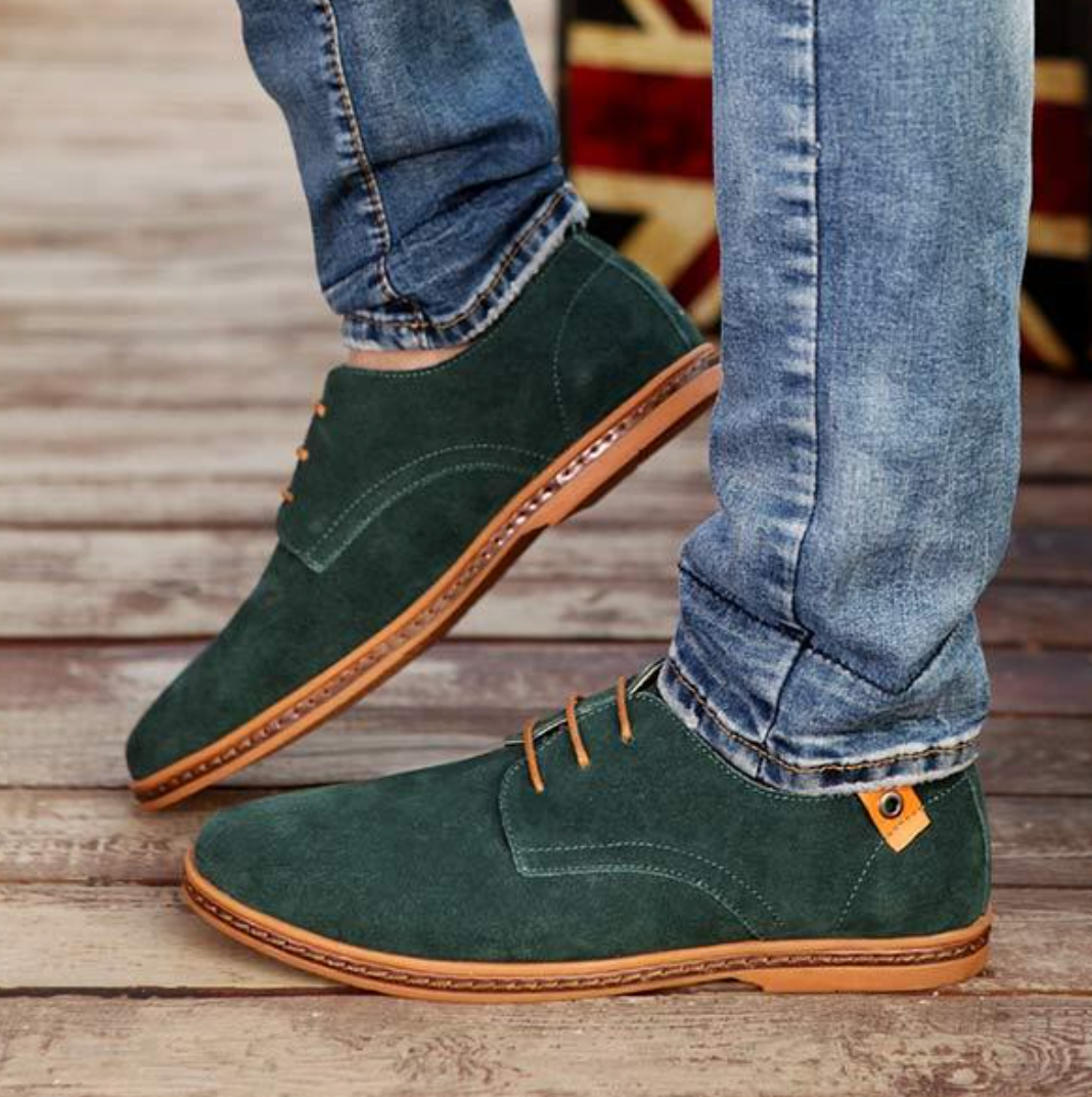 Variant image for Herren Lederschuhe Elegante Wildlederschuhe in Braun für Büro und Freizeit-38