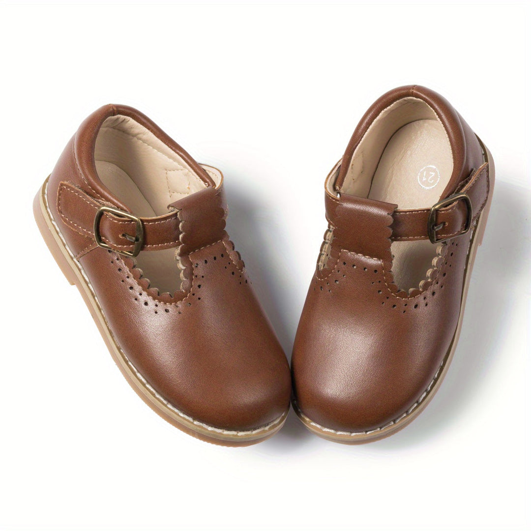 Mädchenschuhe Vintage Stil Flach mit Antirutschsohle 23-38 8