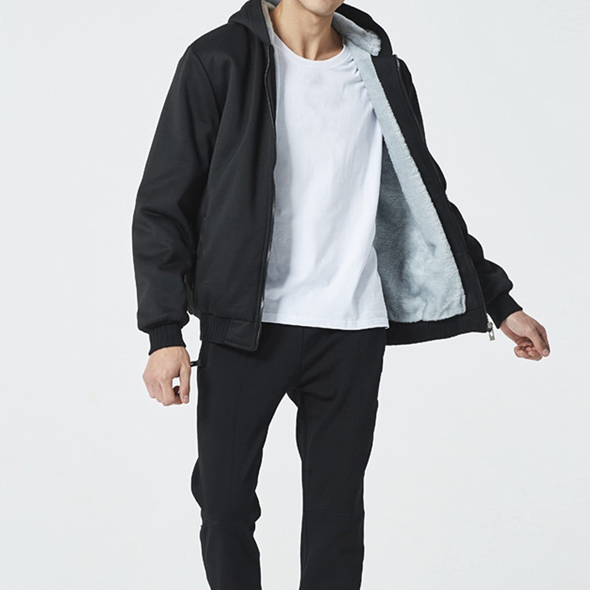 Männer Winter Fleece Jacke