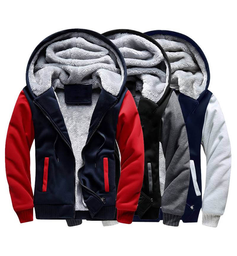 Männer Winter Fleece Jacke