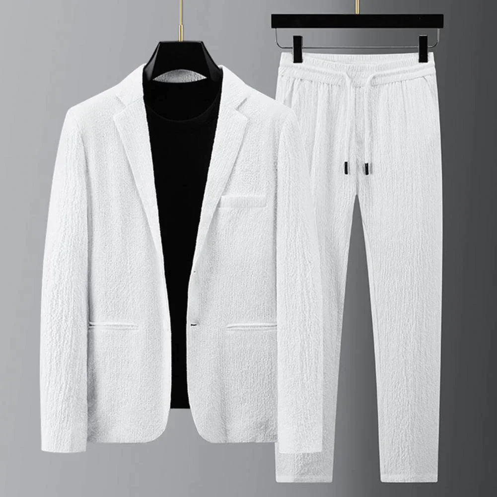 Variant image for Herren Anzug Zweiteilig Lässig Blazer und Hose Hochwertige Stoffe-7