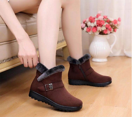 Plüsch-Schneestiefel Für Frauen