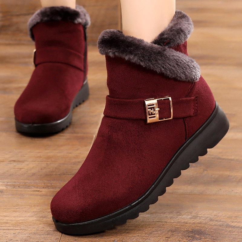 Plüsch-Schneestiefel Für Frauen