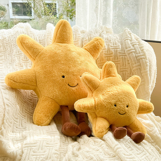 Plüschkissen mit Sonne und Mond für Kinder und Wohnzimmer 2