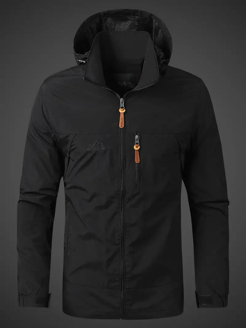 Variant image for Herren Regenjacke mit Kapuze wasserdicht und winddicht-13