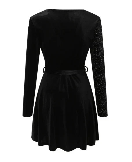 Damen Abendkleid Elegantes Design mit Pailletten Hochwertiger Polyester 5