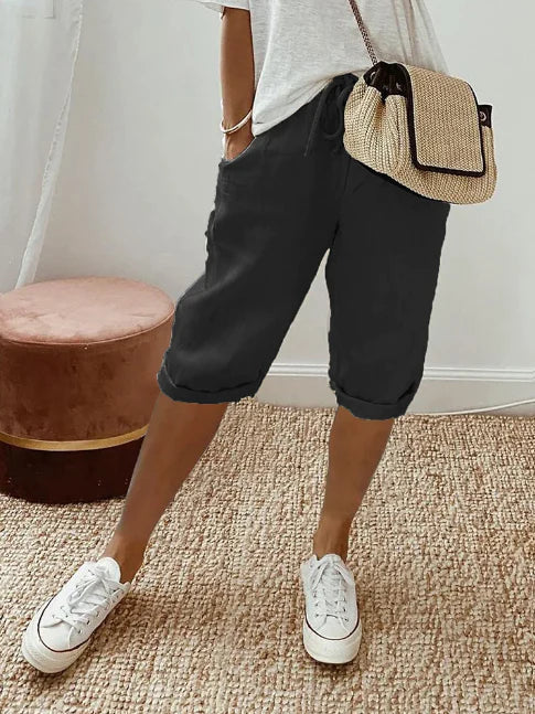 Variant image for Damen Hose Casual Praktische Seitentaschen Hochwertige Stoffhose-25