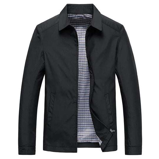 Herrenjacke Business Casual Leichte Baumwoll-Polyester-Mischung 1