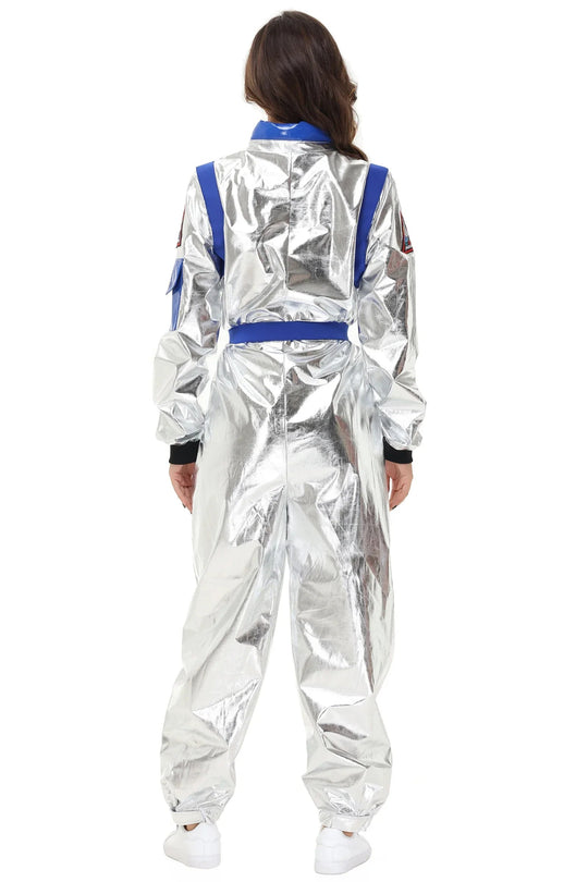 Silbernes Astronauten Kostüm für Männer und Frauen 4