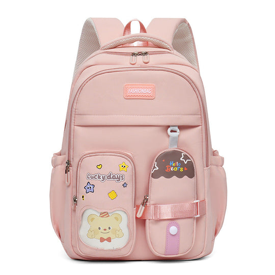 Studentenrucksack mit niedlicher Illustration für Damen und Herren 4