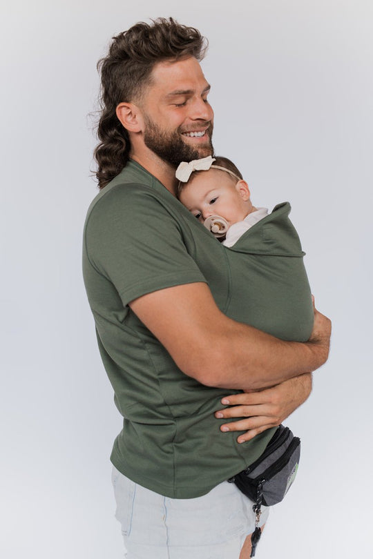 Unisex Babytrage T-Shirt mit Stillfunktion für Bequemen Alltag 6