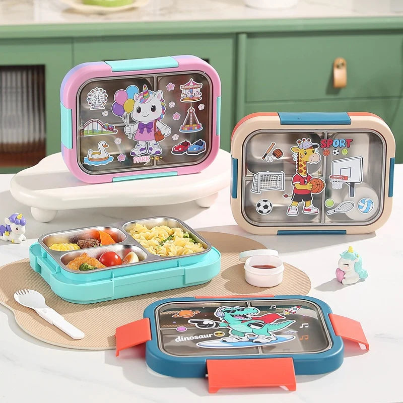 Unisex Bento-Lunchbox mit Sportmotiven und mehreren Fächern 1