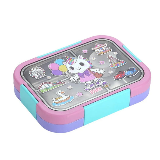 Unisex Bento-Lunchbox mit Sportmotiven und mehreren Fächern 5