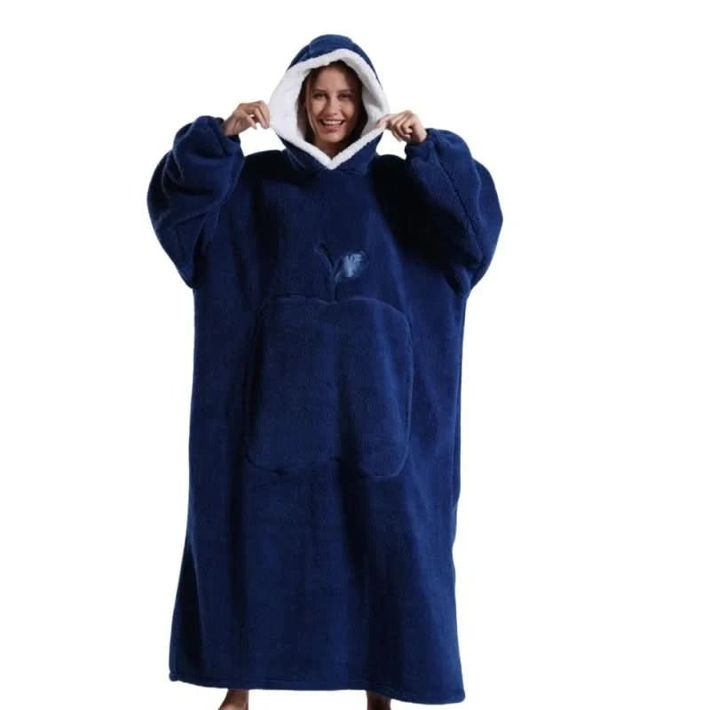 Unisex Fleece Hoodie Übergröße für Komfort und Entspannung 11