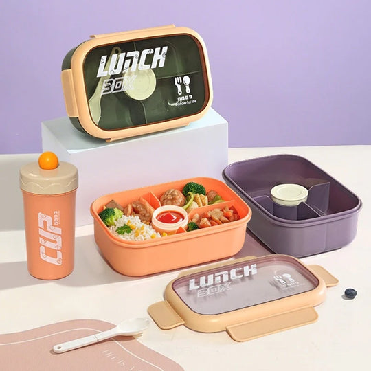 Unisex Lunchbox mit auslaufsicherem Design und integriertem Besteckfach 1