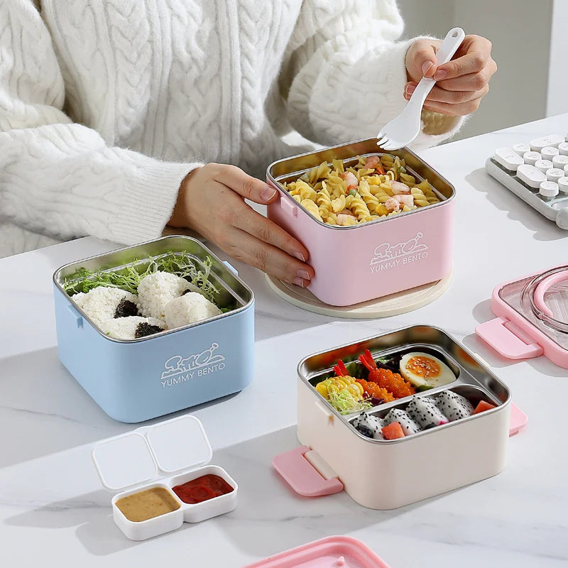Unisex Lunchbox mit mehreren Fächern und praktischem Design 3