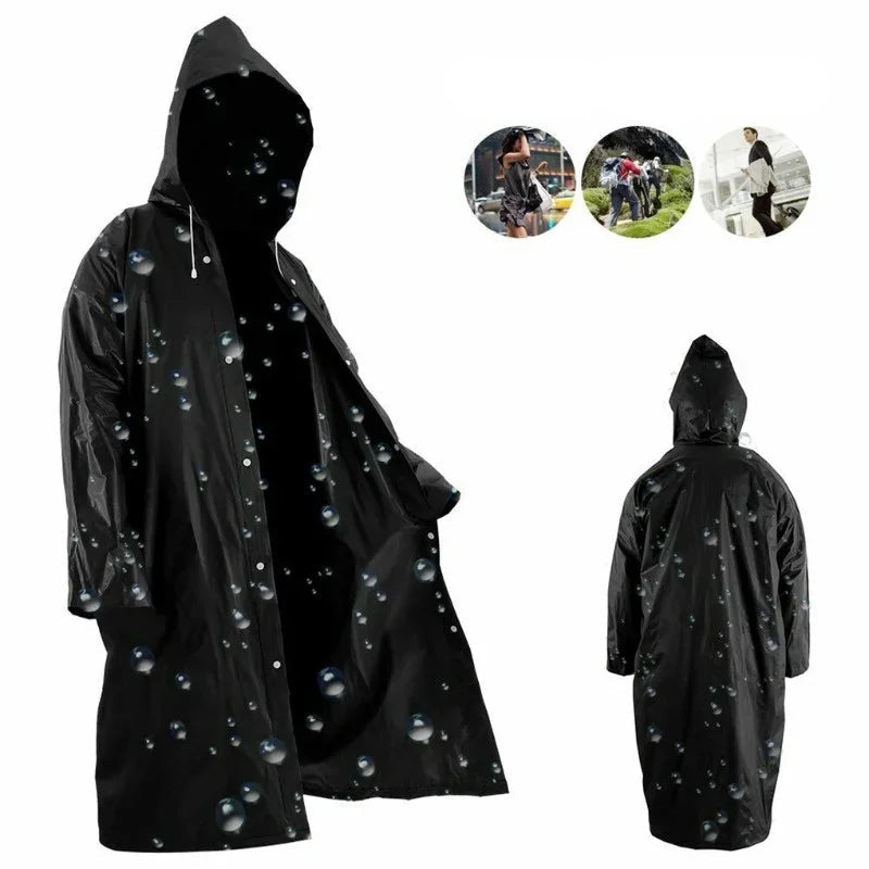 Unisex Regenmantel Faltbar EVA für Outdoor-Aktivitäten 145*68CM 1