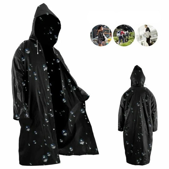 Unisex Regenmantel Faltbar EVA für Outdoor-Aktivitäten 145*68CM 1