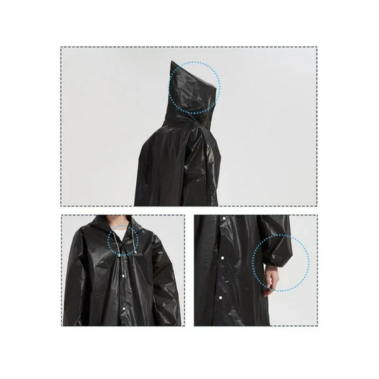 Unisex Regenmantel Faltbar EVA für Outdoor-Aktivitäten 145*68CM 4