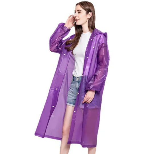 Unisex Regenmantel Faltbar EVA für Outdoor-Aktivitäten 145*68CM 7