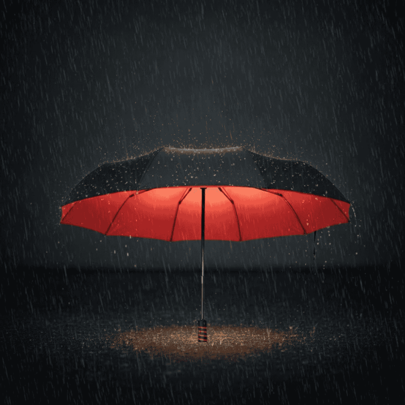 Unisex Regenschirm Groß Sturmsicher für Windige Tage 1