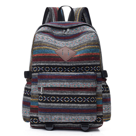 Unisex Rucksack Bohemian Stil Vielseitig für Schule und Freizeit 2