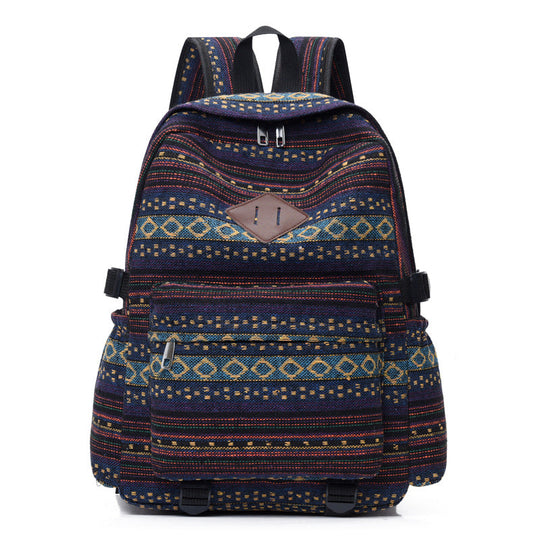 Unisex Rucksack Bohemian Stil Vielseitig für Schule und Freizeit 4
