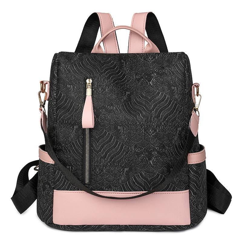 Unisex Rucksack Strukturierter Look Funktional 0