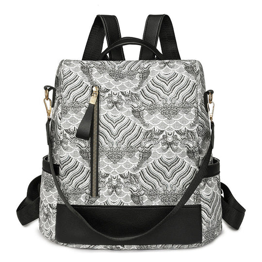 Unisex Rucksack Strukturierter Look Funktional 4