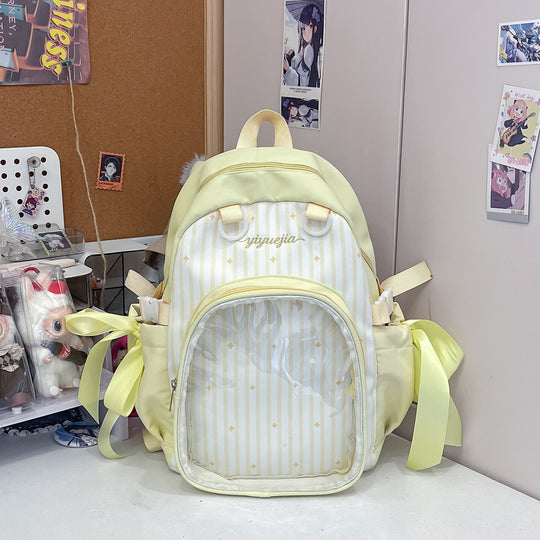 Unisex Rucksack Transparent Gestreift Modern 3