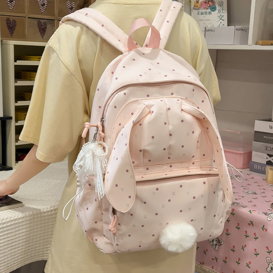 Unisex Rucksack mit Hasenmotiv Verspielt und Funktional 3