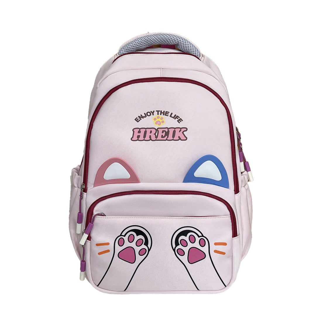 Unisex Rucksack mit Katzenohren und Verspielt Design für Schule und Freizeit 3