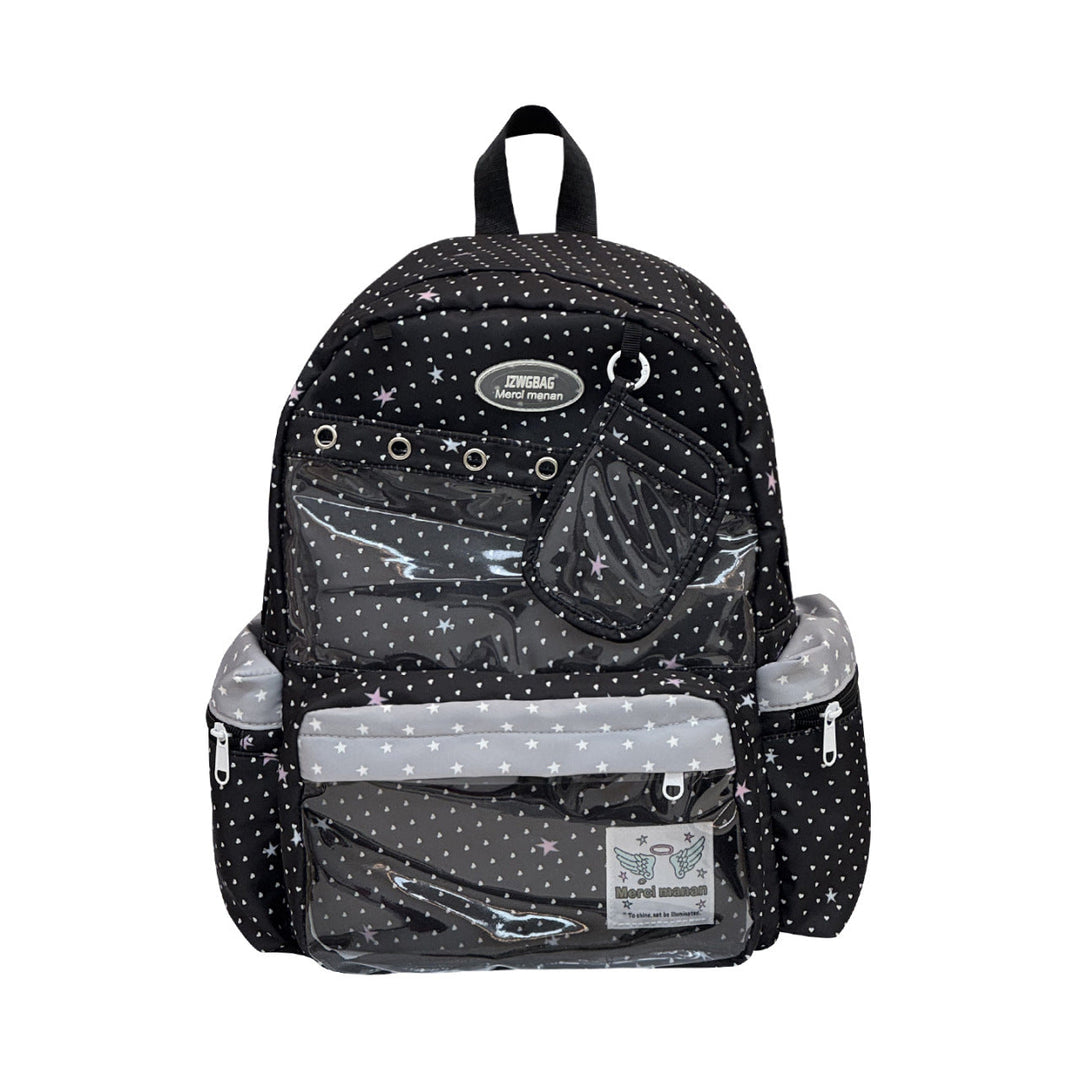 Unisex Rucksack mit Sternenmuster Verspielt und Praktisch 2