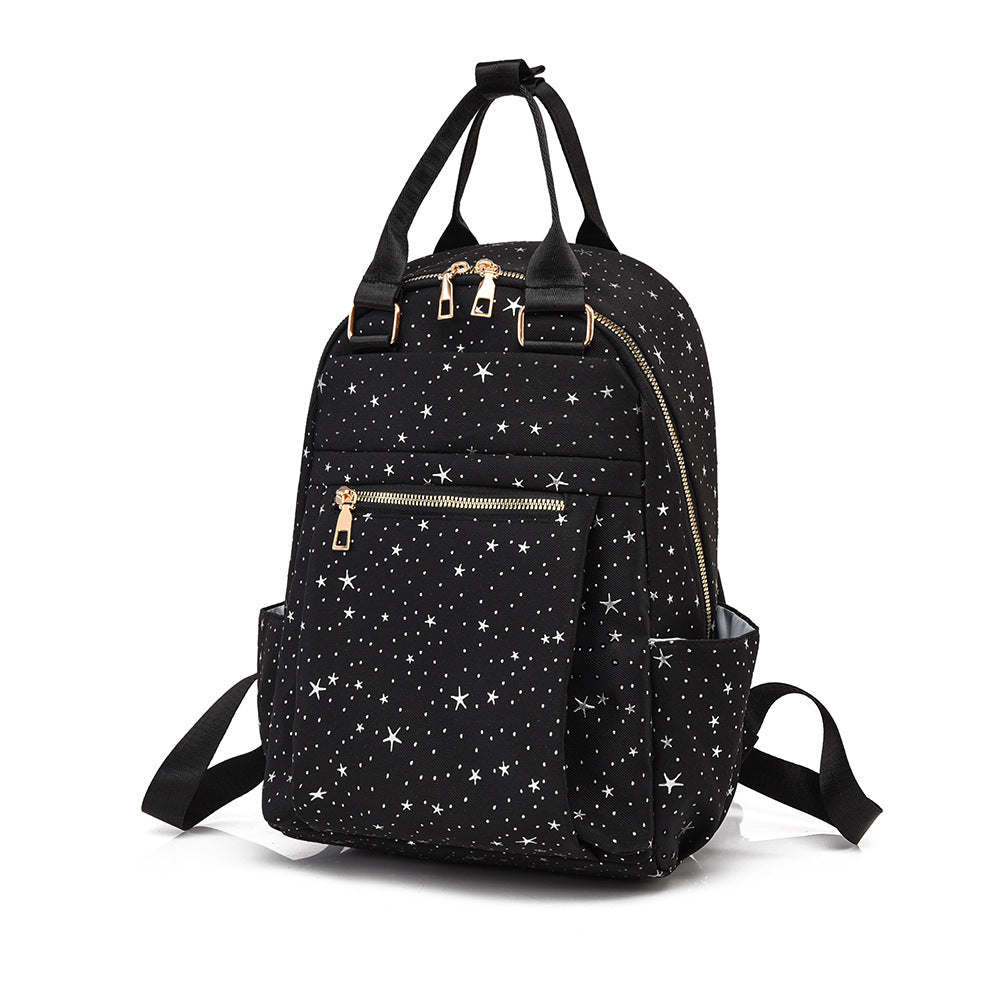 Unisex Rucksack mit Sternenmuster für Schule und Freizeit 1