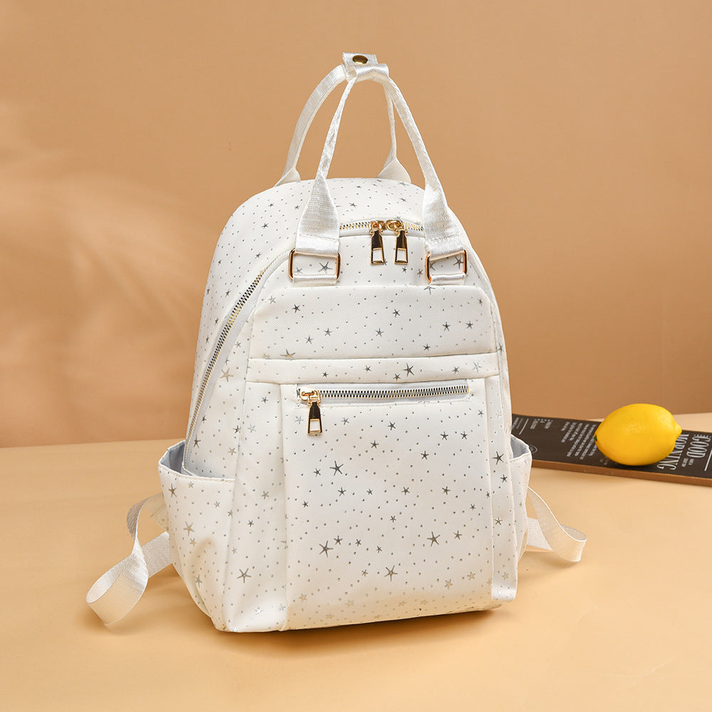 Unisex Rucksack mit Sternenmuster für Schule und Freizeit 3