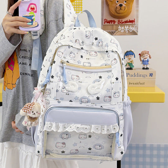 Unisex Rucksack mit verspieltem Cartoon-Motiv 1