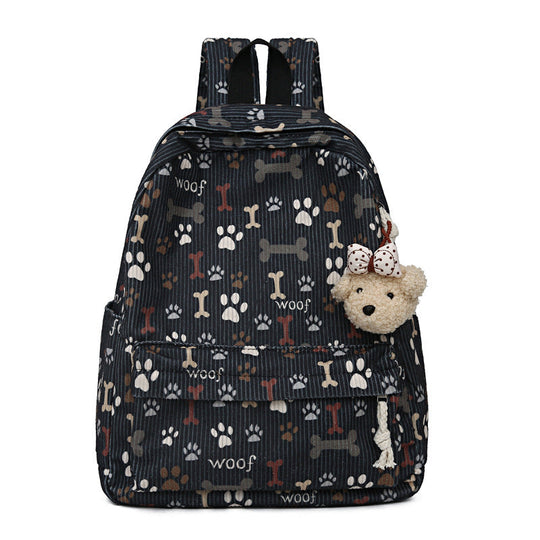 Unisex Rucksack mit verspieltem Haustiermotiv 0