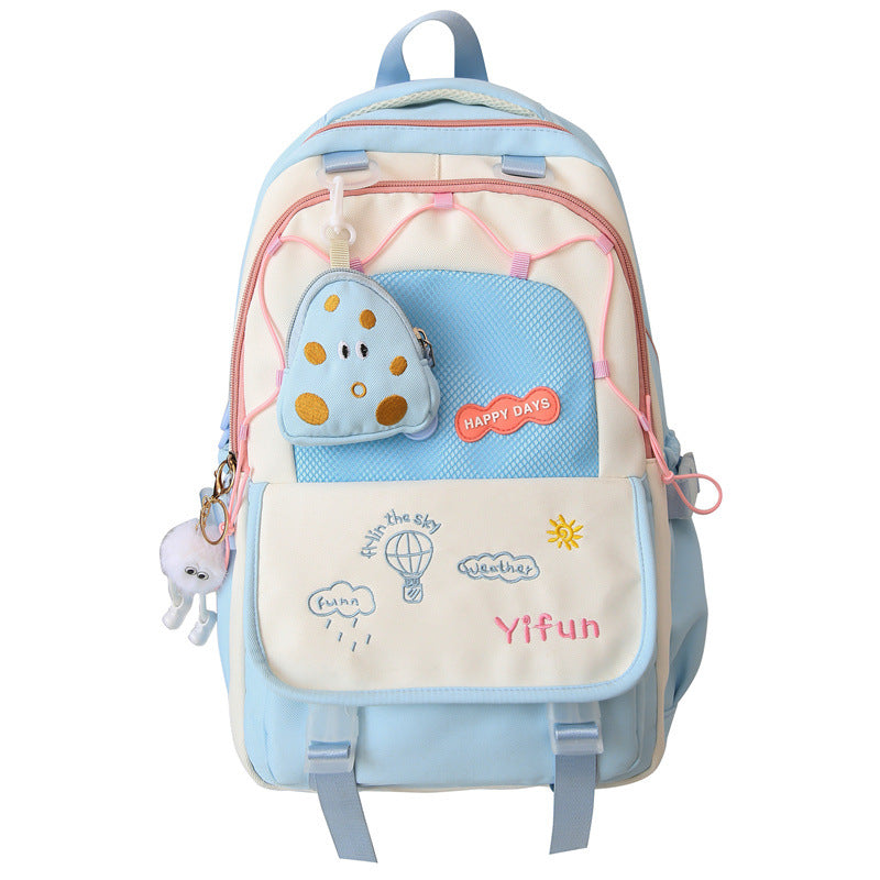 Unisex Rucksack mit verspielter Stickerei 1