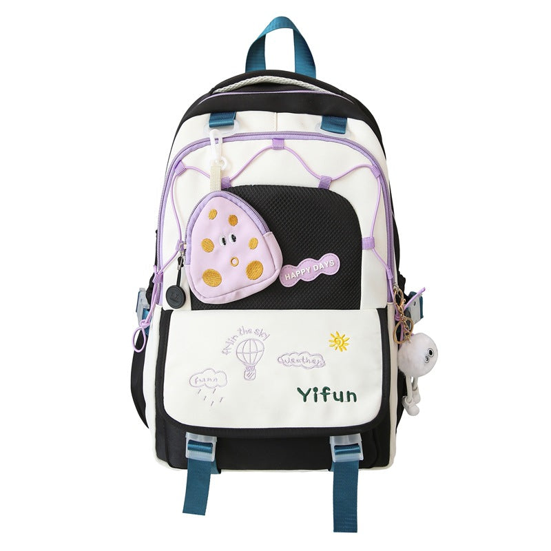 Unisex Rucksack mit verspielter Stickerei 4