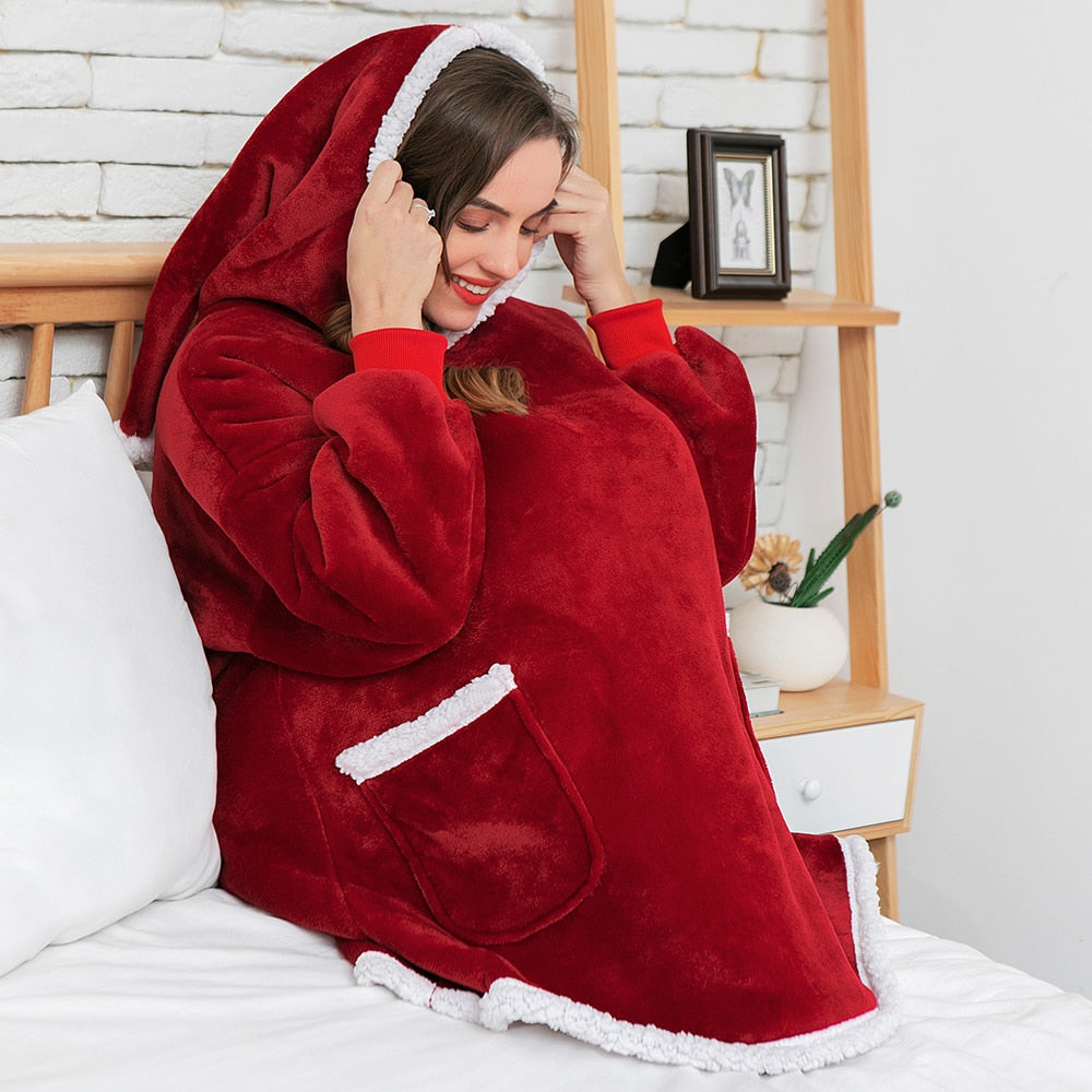 Unisex Tragbare Hoodie-Decke für ultimativen Komfort 5