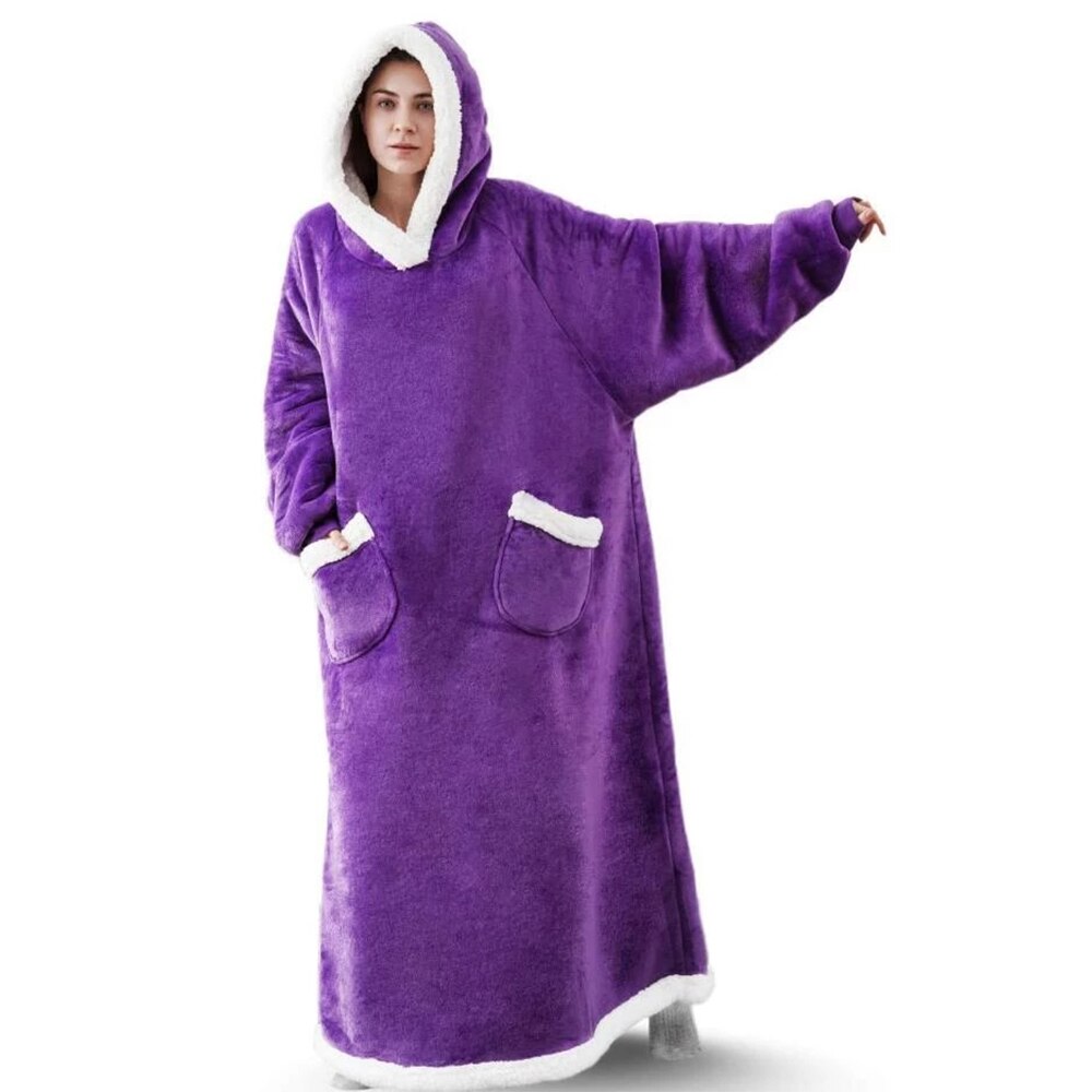 Unisex Tragbare Hoodie-Decke für ultimativen Komfort 7