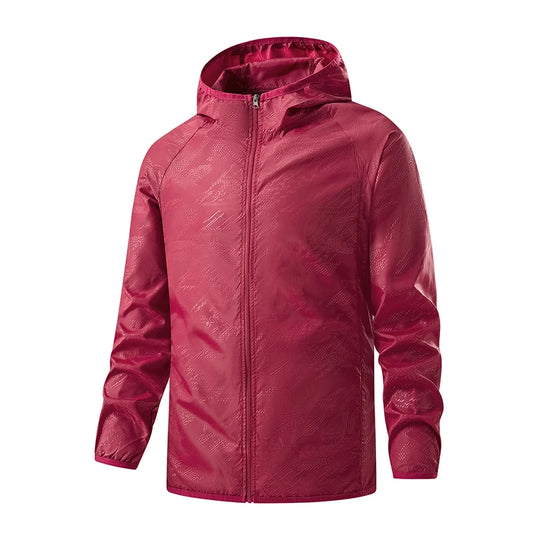 Unisex Wanderjacke mit Kapuze, wasserabweisend und UV-Schutz 14
