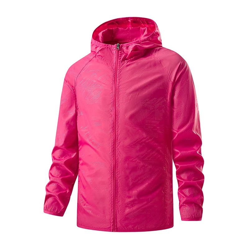 Unisex Wanderjacke mit Kapuze, wasserabweisend und UV-Schutz 8