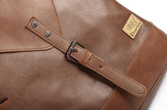 Vintage Kunstleder-Rucksack