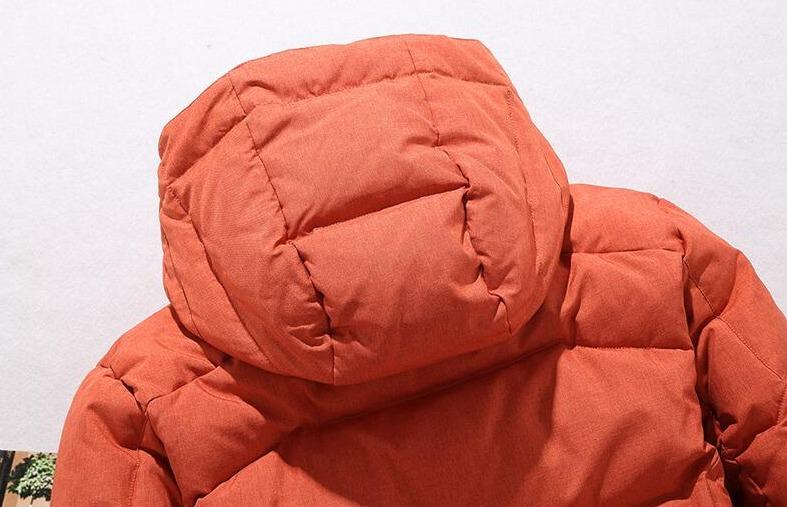 Warme Dicke Kapuzen-Pufferjacke